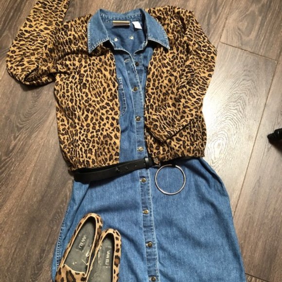 Lizwear Liz Claiborne Denim Dress - Picture 8 of 8